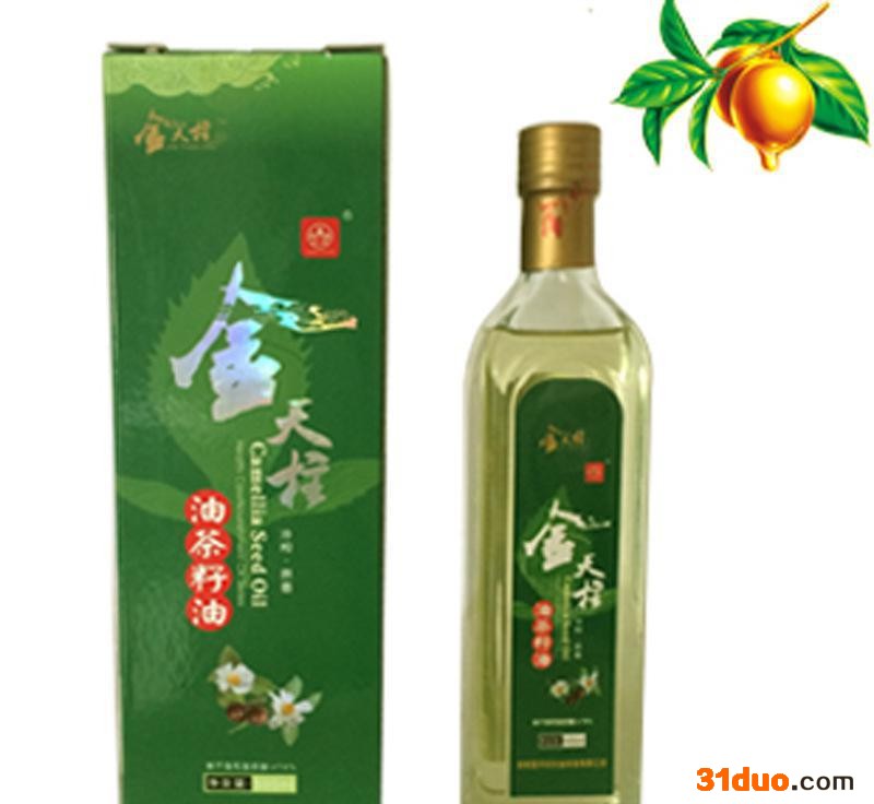 金天柱 **山茶油有机油茶籽油500ML护肤护发老茶油