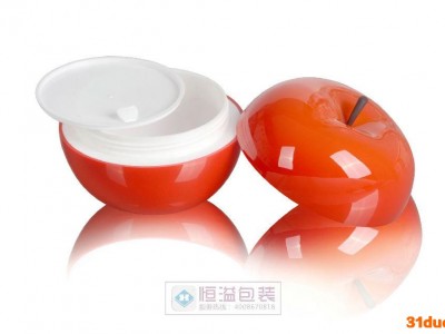 厂家供应新设计90g苹果化妆品瓶 护肤霜瓶 塑料瓶 水果瓶