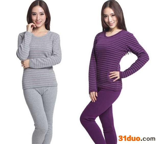 顺时针芦荟护肤炫彩绒保暖内衣套装男LH2127(女)LH2228 特价