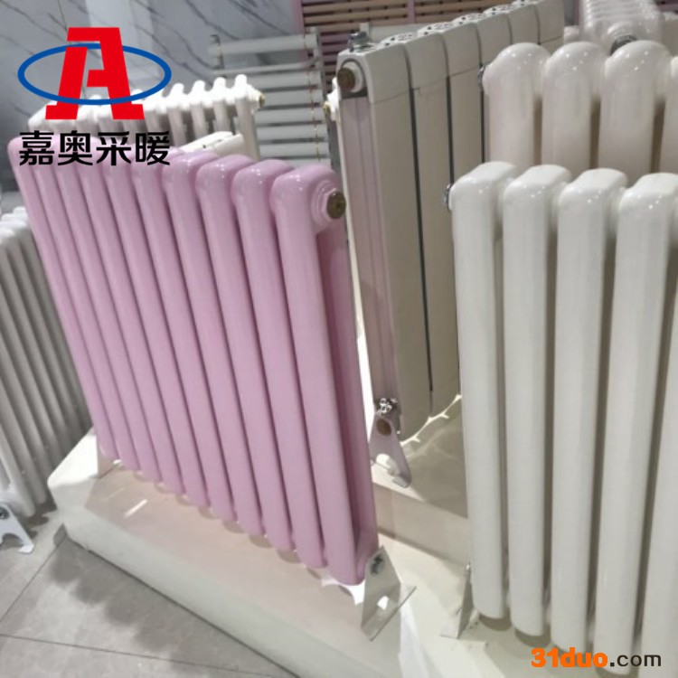 煤改电钢二柱暖气片 双柱暖气片图片 gz203散热器供应商