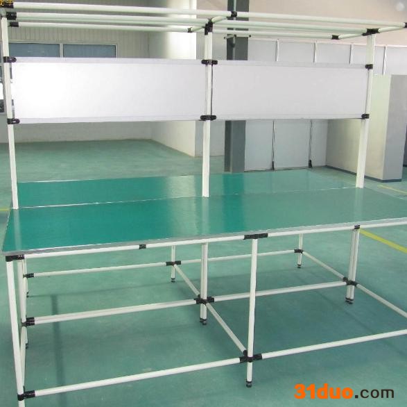 天津货架厂 仓储线棒精益管塑胶管电商打包台操作包装分拣发货台可定制