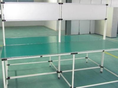 天津货架厂 仓储线棒精益管塑胶管电商打包台操作包装分拣发货台可定制