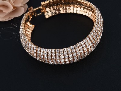 直销 爪链镶水钻女士手镯 新娘婚礼 简约  亚马逊 电商