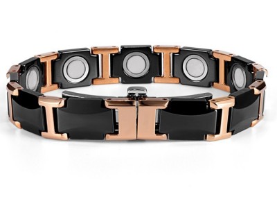 润饰 陶瓷钨钢手链 陶瓷钨钢磁石手链批发  亚马逊电商**手链