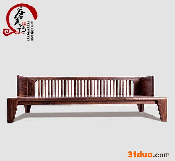 罗汉床榻实木沙发组合 明清仿古现代新中式简约别墅客厅家具定制