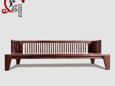 罗汉床榻实木沙发组合 明清仿古现代新中式简约别墅客厅家具定制