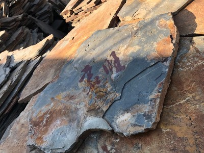 现代仿古白石英碎拼石沙发背景墙碎拼石文化砖