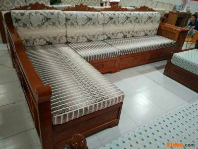 多功能沙发床  **实木沙发 **可定制  客厅简约休闲组合木头沙发