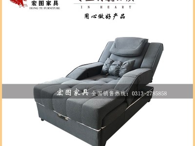 批发定做山东足疗沙发电动足浴洗脚沙发沐足床宏图家具厂家