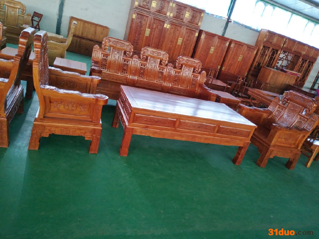 景昊 古典家具 香椿木家具 沙发 木质沙发