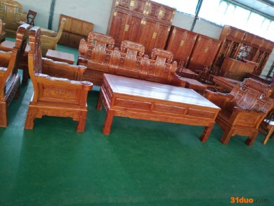 景昊 古典家具 香椿木家具 沙发 木质沙发