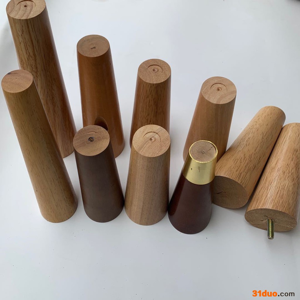 木脚 圆木脚 沙发脚电视茶几木腿**实木桌腿 木脚 木圆脚