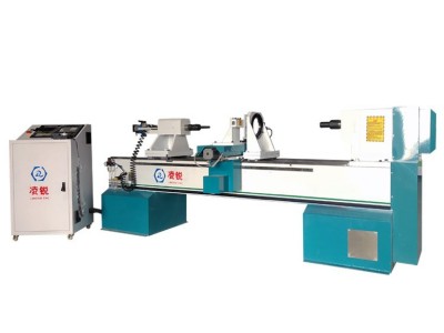 凌锐 单轴数控木工车床 实木加工机器 木栏杆车床 做沙发脚机器