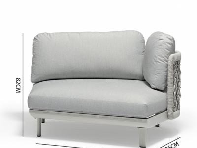 深圳康福特休闲沙发北欧式现代家居特斯林布编沙发八件套 户外沙发防水 休闲户外家具厂家