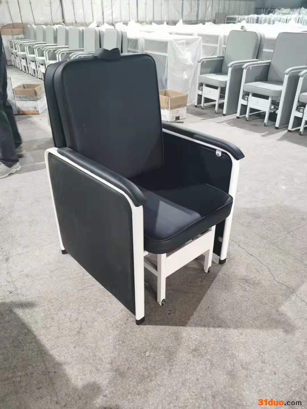 鸿雅PH-04 陪护椅生产厂家午休椅折叠床办公室午睡椅坐躺两用陪护椅陪护床沙发椅沙发床家具批发