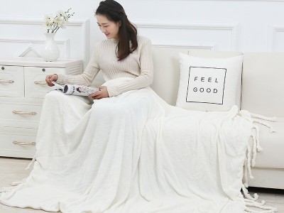 批发流苏盖毯搭毯搭巾沙发巾床尾毯床尾旗酒店披毯毛毯子