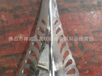 直销3MM厚不锈钢镂空沙发家具脚 梳妆镜柜脚 玫瑰金雕花桌脚