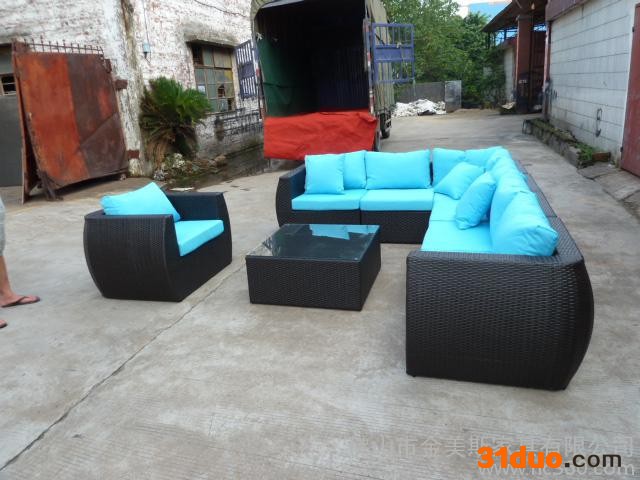 户外藤沙发   藤椅沙发   景区时尚霸气沙发