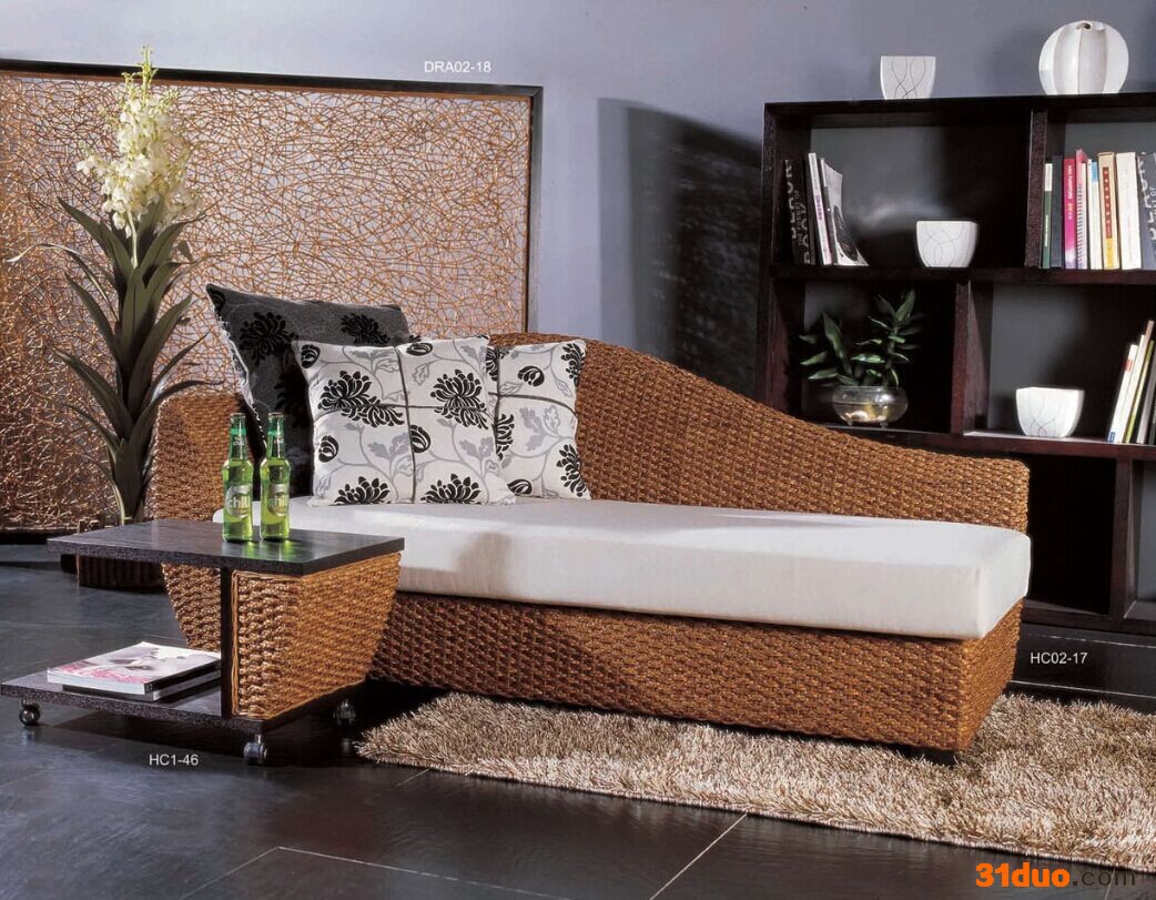 定制\n            藤帅帅 藤沙发 躺椅沙发床 藤家具休闲沙发 贵妃椅沙发竹藤家具