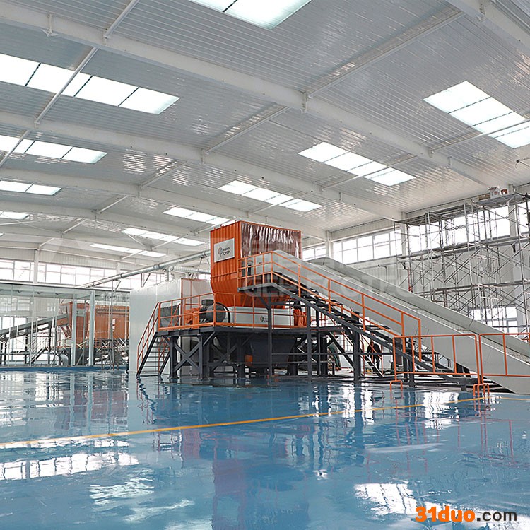 垃圾破碎机厂家 大件垃圾撕碎机价格  废旧沙发床垫粉碎机生产线