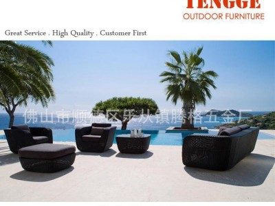 仿藤沙发 藤艺沙发组合 仿藤藤编沙发 藤制沙发6件套 082033