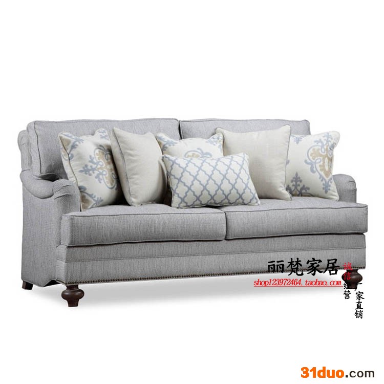 定制\n            美式沙发三人复古沙发椅欧式沙发