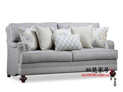 定制\n            美式沙发三人复古沙发椅欧式沙发
