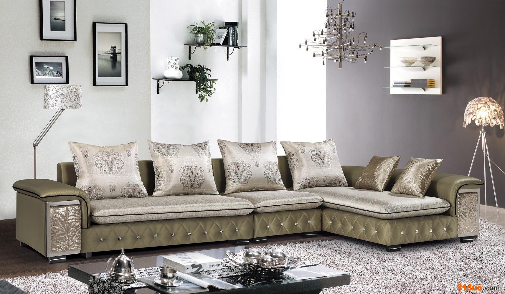 广东直销沙发 简约布艺 组合沙发 大小户型沙发 可拆洗布沙发