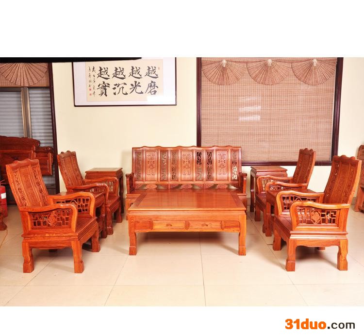 红木福寿沙发 **红木福寿沙发 高品质红木沙发 可定制