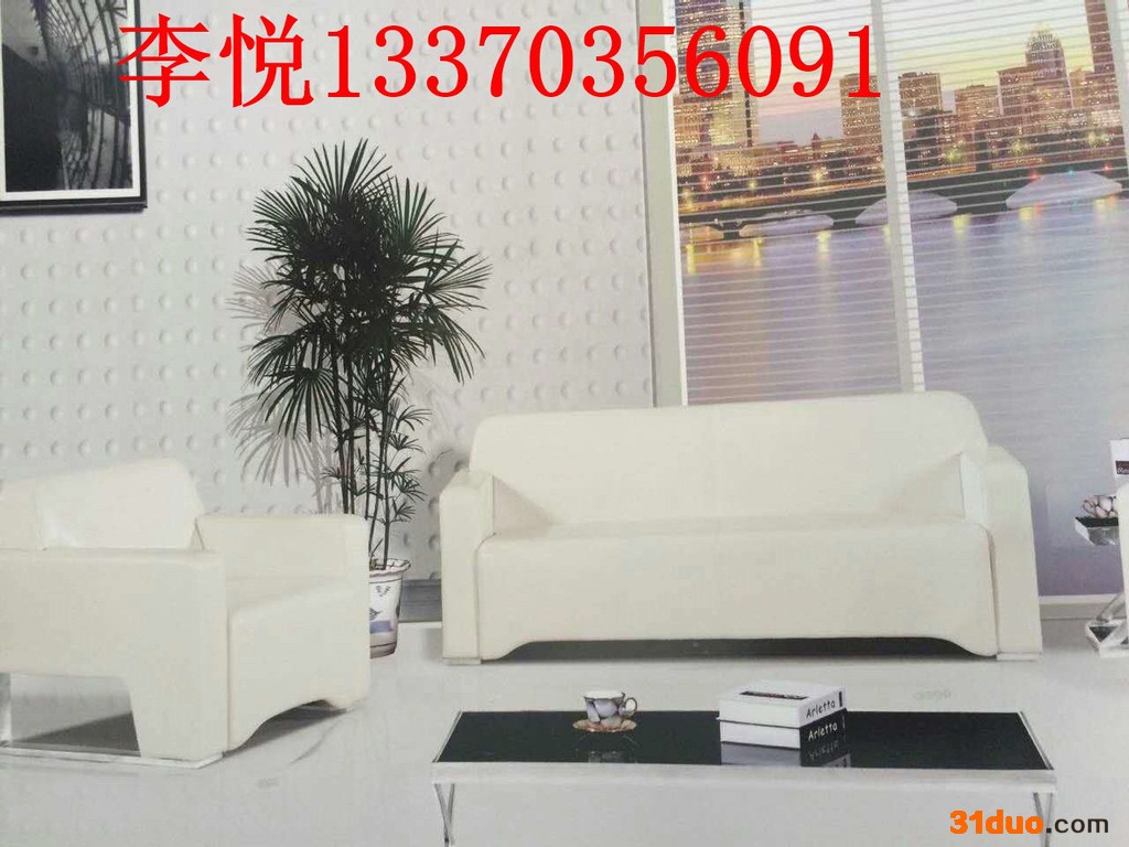 真皮白沙发.不变形不塌陷.进口太空皮办公沙发沙发
