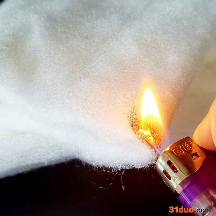 出口床垫专用CFR-1633阻燃棉美标阻燃棉沙发阻燃热风棉厂家莞顺欣 1633热风棉