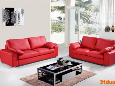 佛山 现代简约小户型休闲沙发 真皮沙发 客厅沙发组合沙发 LZ369