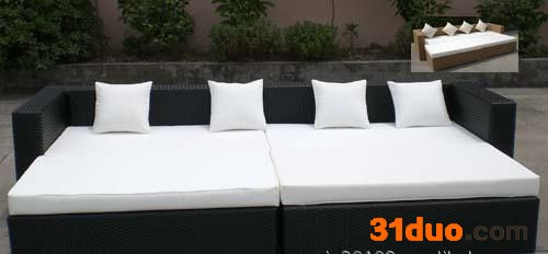 供应慕思莱藤家具纯手工编藤组合沙发/藤编组合沙发/仿藤组合沙发/沙发床