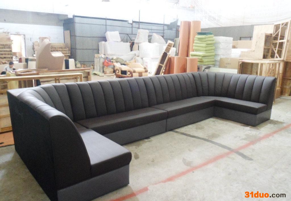 广东品牌KTV沙发定制   皮质沙发系列 转角组合酒吧沙发  威尔玛9011沙发