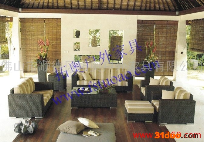 供应拓奥A54酒店藤沙发 转角沙发藤编沙发/三人藤制沙发/藤沙发家具