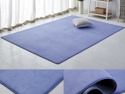 津软 珊瑚绒地毯 卧室地毯定做 纯色地毯客厅沙发记忆棉地毯定制 卧室房间床边满铺地毯批发 飘窗榻榻米垫可定制