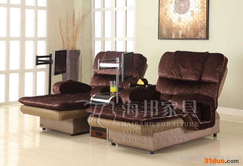 供应海邦家具多功能电动沙发、水疗沙发、温泉沙发、休息厅沙发、沐足沙发