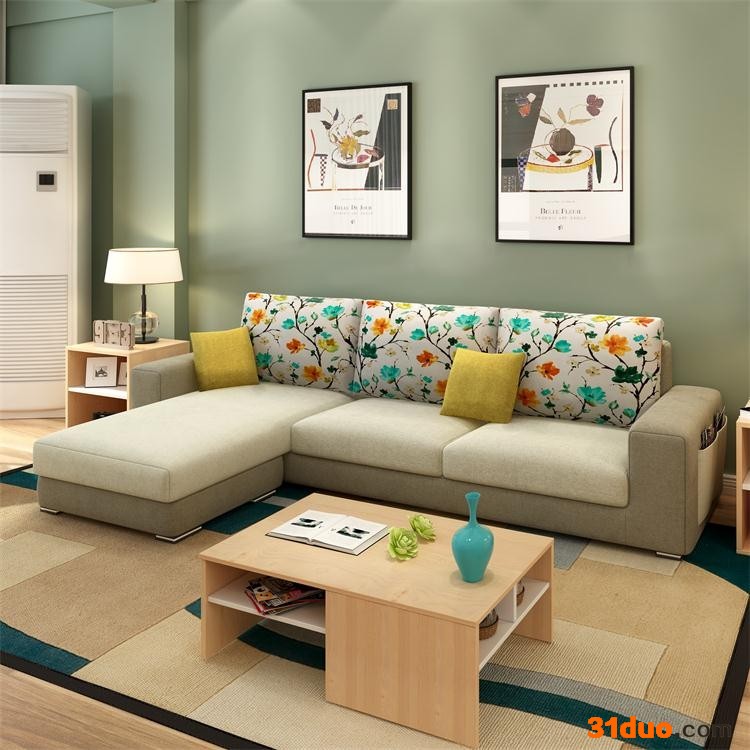 明欣家居**休闲布艺沙发 简约现代组合沙发 客厅转角沙发 沙发批发零售 休闲沙发