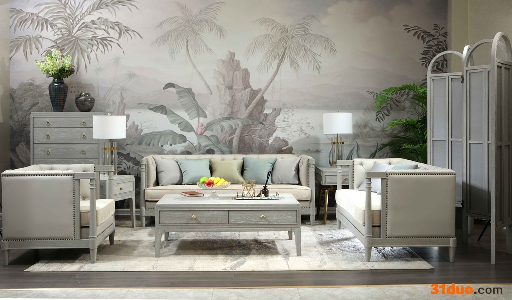 班诗特 轻奢 家具 红橡木 真皮 高精密布 客厅 沙发 BV-3爱丽丝沙发