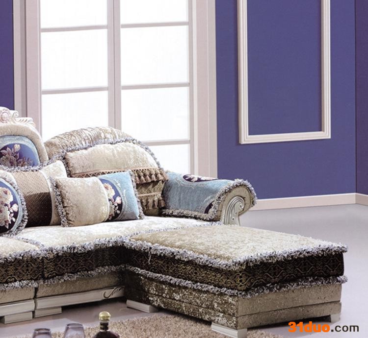 直销英盛沙发 客厅沙发 欧式布艺转角沙发 家具