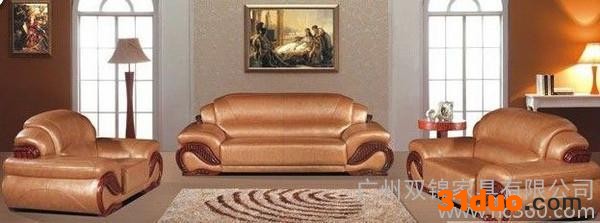 供应双锦家具k241大堂沙发 真皮沙发 定制沙发