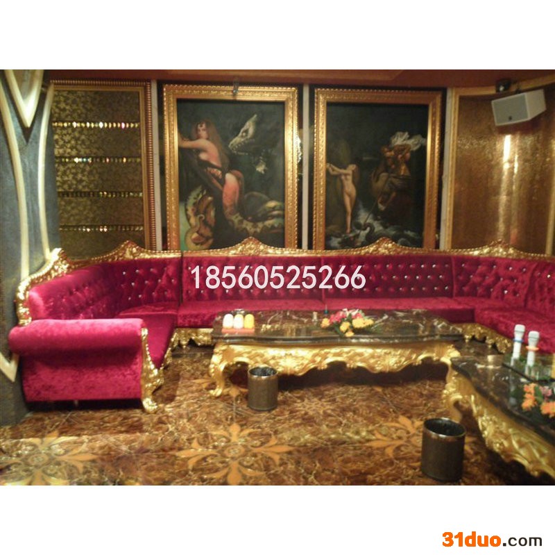 商丘生产加工定制KTV沙发酒吧卡座夜总会沙发卡座欧式实木皮革布艺沙发皮革布艺简欧量贩沙发