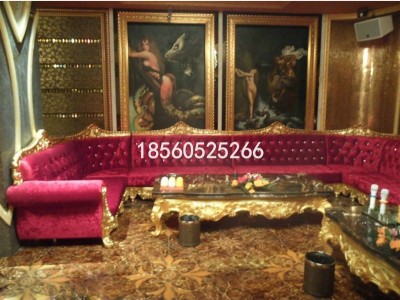 商丘生产加工定制KTV沙发酒吧卡座夜总会沙发卡座欧式实木皮革布艺沙发皮革布艺简欧量贩沙发