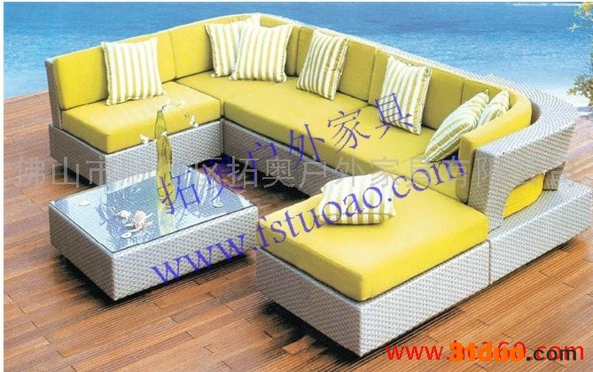 供应拓奥A57休闲藤制品沙发， 沙发/藤制品家具/户外休闲藤制品沙发