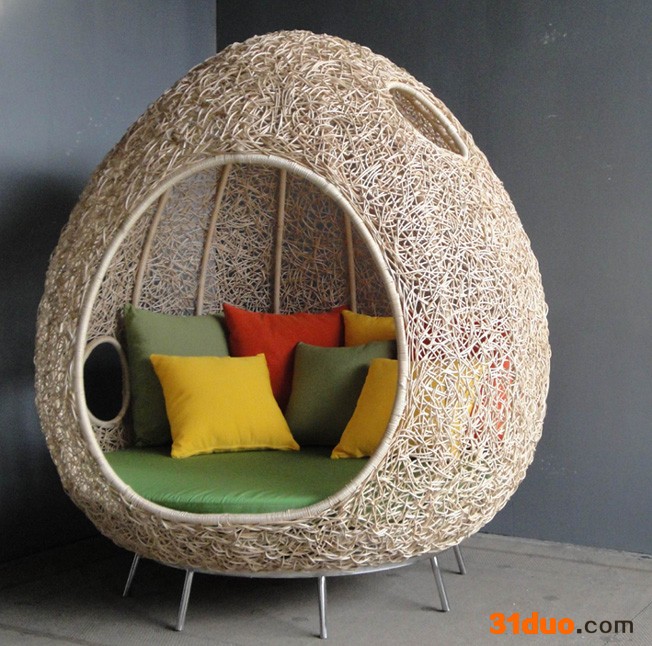 藤帅帅藤艺沙发编织藤编乱缠鸟巢沙发02-68 单人沙发藤沙发布艺沙