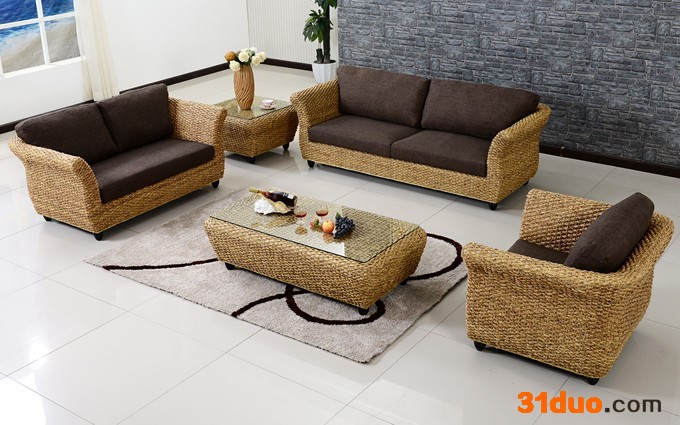 特价竹藤沙发藤沙发组合客厅三人藤制沙发单人位酒店沙发**