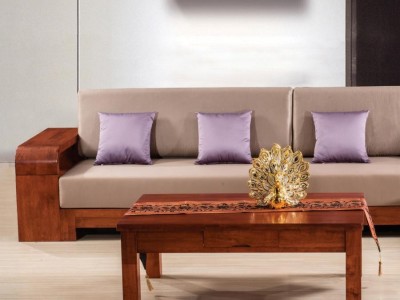 顺德橡木实木沙发，客厅实木沙发直销，进口橡木实木民用沙发