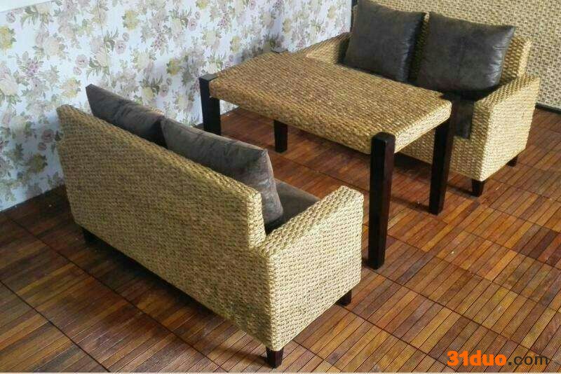 藤帅帅藤家具藤沙发藤椅藤编卡座沙发二人沙发餐厅咖啡厅卡座沙发