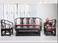 供应华强红酸枝圈椅沙发 **红木沙发