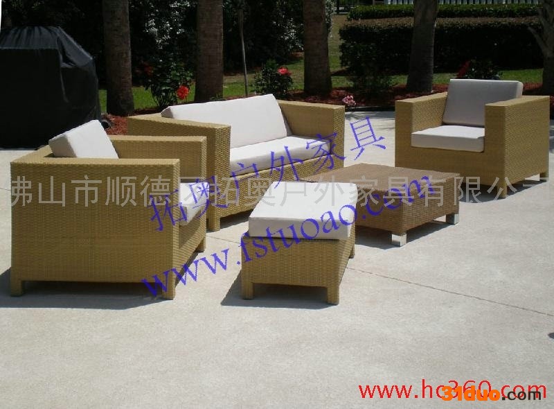 供应拓奥A54藤编家具 藤编织沙发 藤制单人沙发 酒店沙发 藤编客厅沙发